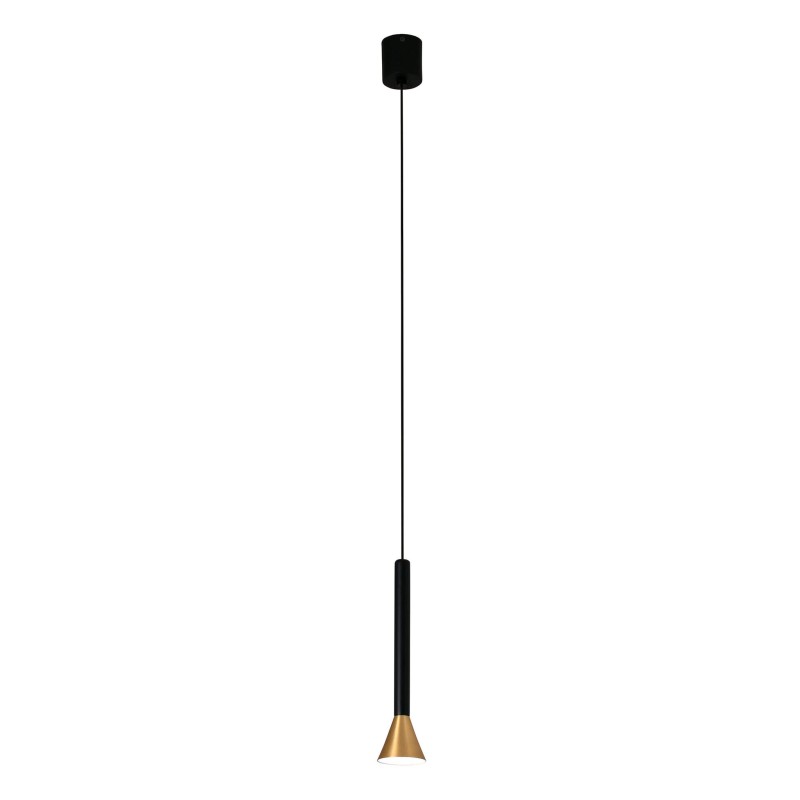 Deckenleuchte aus Stahl mit integrierter LED, mattgold, TAYLAN