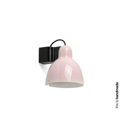 Wandleuchte aus Aluminium E27, schwarz glaenzend, PREIXAN