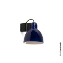 Wandleuchte aus Aluminium E27, schwarz glaenzend, BOUERE