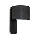Wandleuchte aus Stahl E27, mattschwarz, ESCHES
