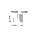 Wandleuchte aus Stahl E27, mattschwarz, ESCHES