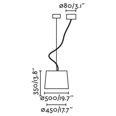 Deckenleuchte aus Stahl E27, mattschwarz, ROUZEDE