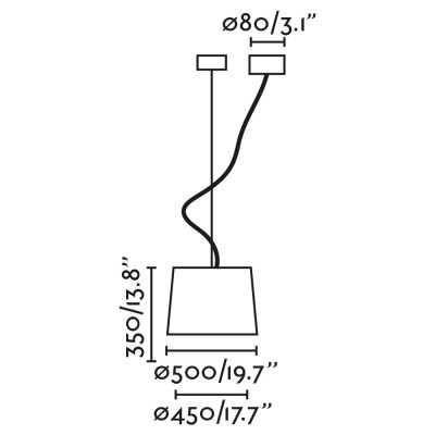 Deckenleuchte aus Stahl E27, mattschwarz, ALTESS