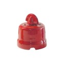 Conmutador de porcelana con lazo color rojo