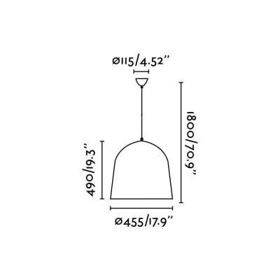 Deckenleuchte aus Aluminium E27, mattschwarz, KERITY