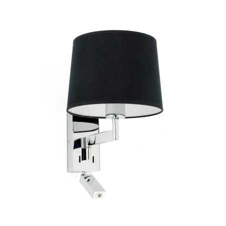 Wandleuchte aus Stahl E27, chrom glaenzend, CANTOUL