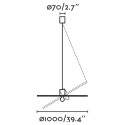 Deckenleuchte Stahl E27 mattschwarz MAGRIN
