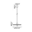 Deckenleuchte aus Aluminium E27, mattschwarz, CHAREL