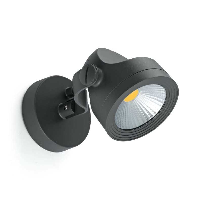 Wandleuchte aus Aluminium mit integrierter LED, grau, MURES