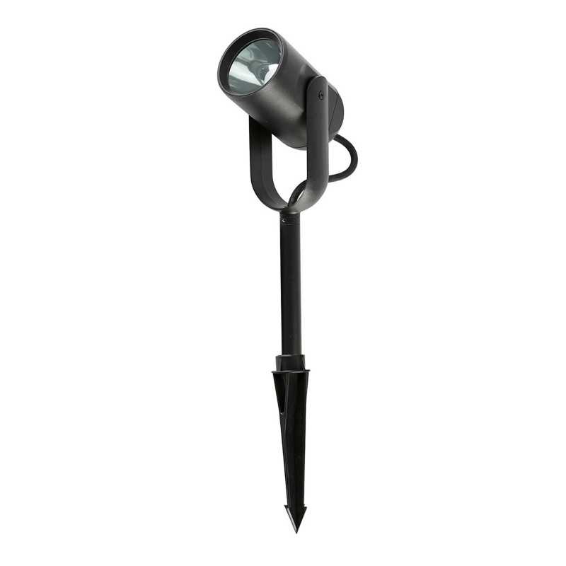 Stehleuchte aus Aluminium mit integrierter LED, schwarz, PALLUEL