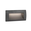 Wandleuchte aus Aluminium mit integrierter LED, grau, SAONNET