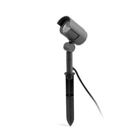 Stehleuchte aus Aluminium mit integrierter LED, grau, GIMONT