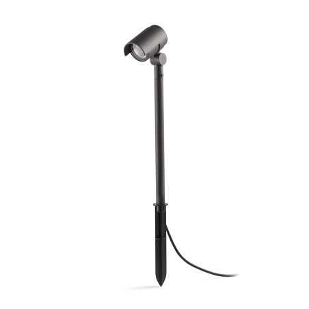 Stehleuchte aus Aluminium mit integrierter LED, grau, LAGNEY