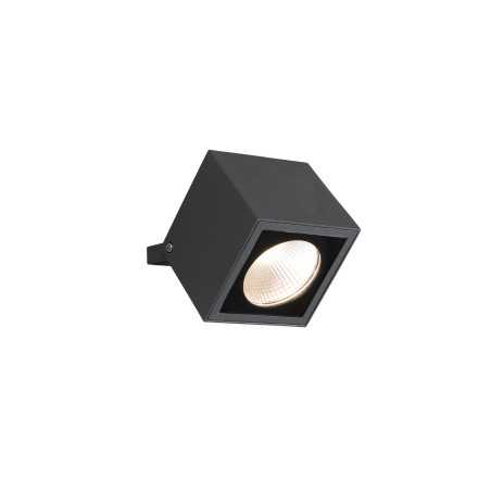 Wandleuchte aus Aluminium mit integrierter LED, grau, FOUGERE