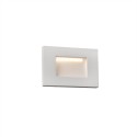 Wandleuchte aus Aluminium mit integrierter LED, mattweiss, BOUESSE