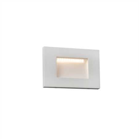 Wandleuchte aus Aluminium mit integrierter LED, mattweiss, BOUESSE