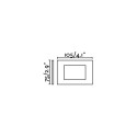 Wandleuchte aus Aluminium mit integrierter LED, mattweiss, BOUESSE