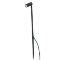Stehleuchte aus Aluminium mit integrierter LED, mattschwarz, FRESNOY