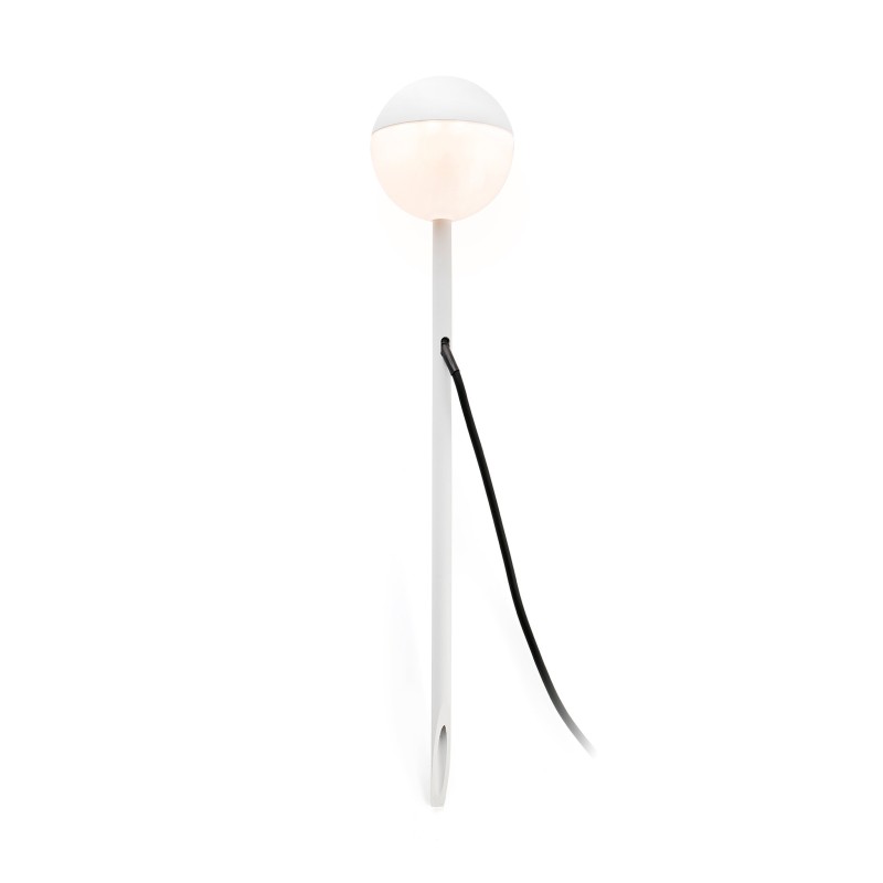 Stehleuchte aus Aluminium mit integrierter LED, mattweiss, GRENAY