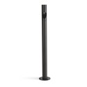 Stehleuchte aus Aluminium mit integrierter LED, mattschwarz, ARBIZON