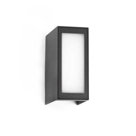 Wandleuchte aus Aluminium mit integrierter LED, grau, CAPVERN