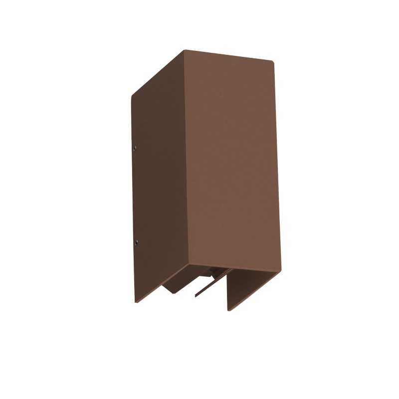Wandleuchte aus Aluminium mit integrierter LED, rostfarben, VANZAY