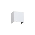 Wandleuchte aus Aluminium mit integrierter LED, mattweiss, LACASSE