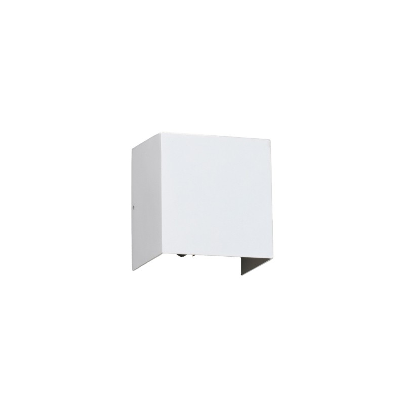Wandleuchte aus Aluminium mit integrierter LED, mattweiss, LACASSE