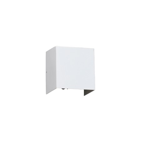 Wandleuchte aus Aluminium mit integrierter LED, mattweiss, LACASSE