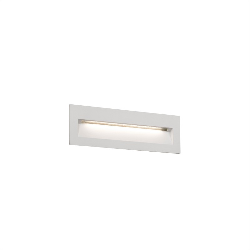 Wandleuchte aus Aluminium mit integrierter LED, mattweiss, DINOZE