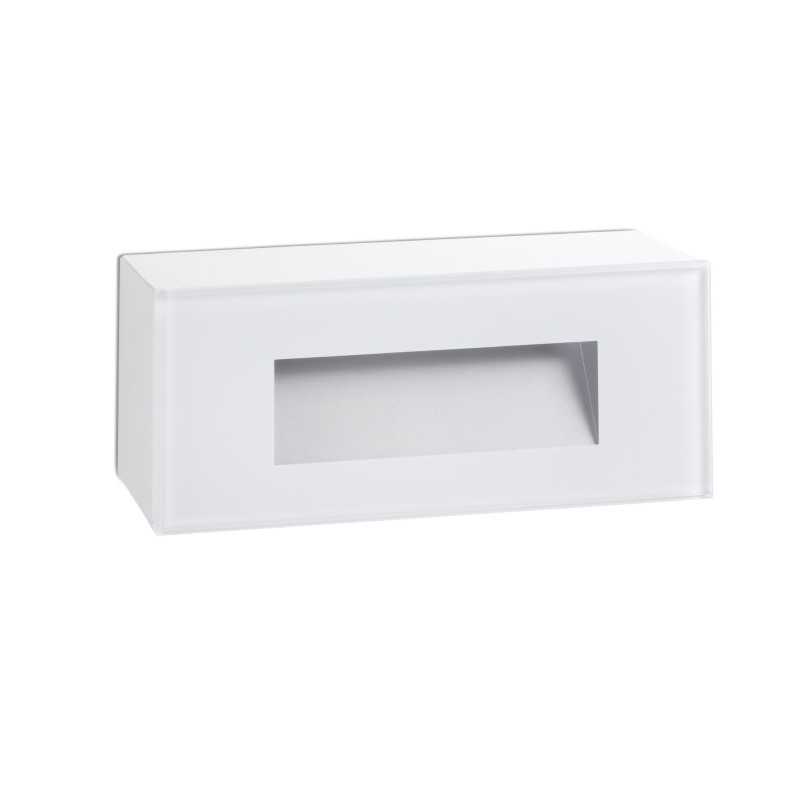 Wandleuchte aus Polycarbonat mit integrierter LED, mattweiss, COMMENY