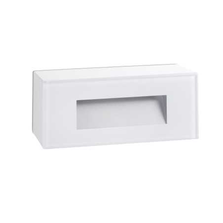 Wandleuchte aus Polycarbonat mit integrierter LED, mattweiss, COMMENY