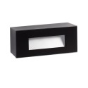Wandleuchte aus Polycarbonat mit integrierter LED, mattschwarz, CLARET