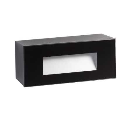 Wandleuchte aus Polycarbonat mit integrierter LED, mattschwarz, CLARET