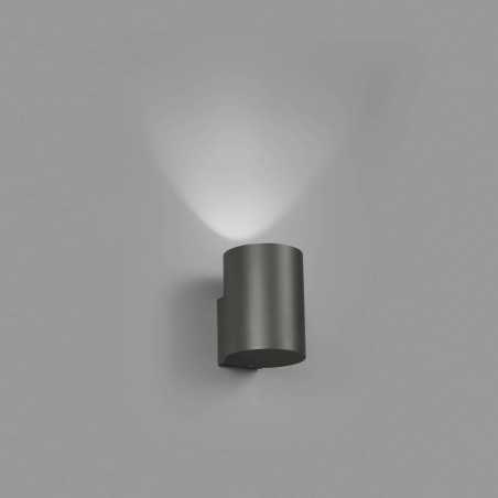 Wandleuchte aus Aluminium mit integrierter LED, grau, LE THIL