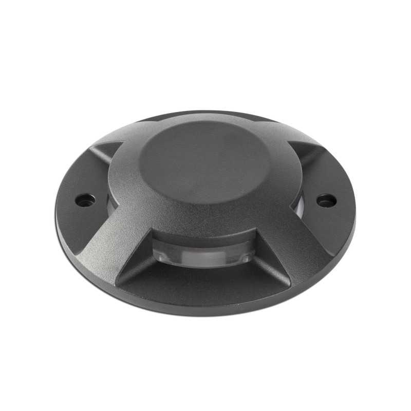 Wandleuchte aus Aluminium mit integrierter LED, mattschwarz, CROZET