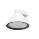 Wandleuchte aus Aluminium E27, mattweiss, COMINES