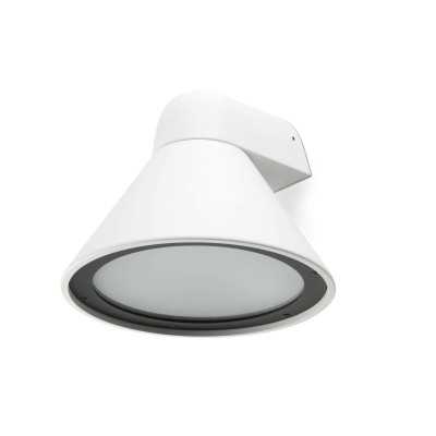 Wandleuchte aus Aluminium E27, mattweiss, COMINES