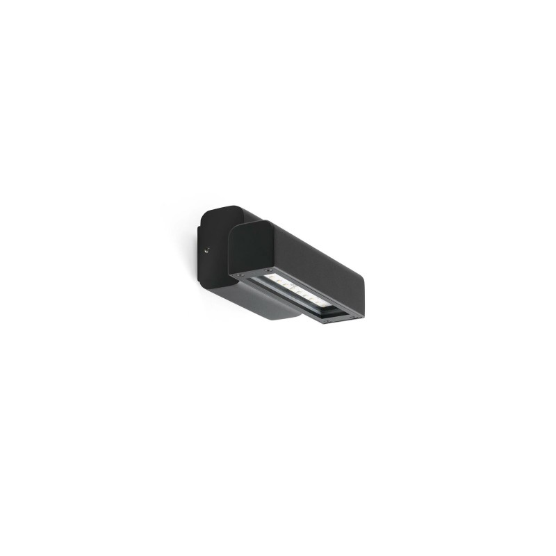 Wandleuchte aus Aluminium mit integrierter LED, schwarz, MESVRES
