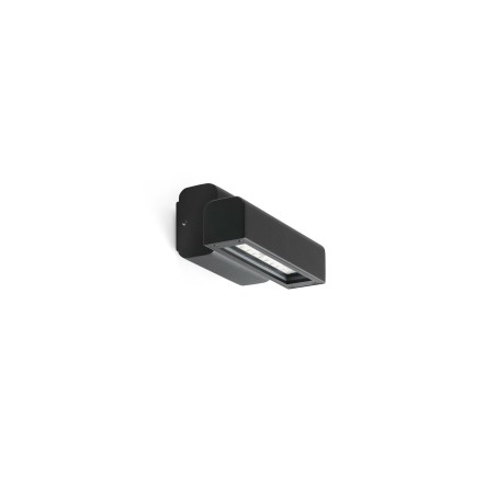 Wandleuchte aus Aluminium mit integrierter LED, schwarz, MESVRES
