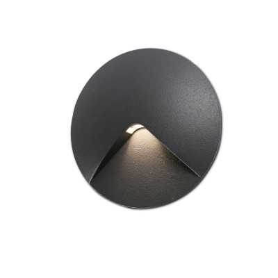 Wandleuchte aus Aluminium mit integrierter LED, grau, CENSEAU