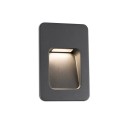 Wandleuchte aus Aluminium mit integrierter LED, grau, GUERIN