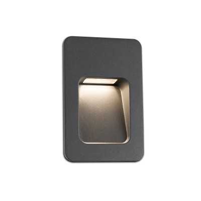 Wandleuchte aus Aluminium mit integrierter LED, grau, GUERIN