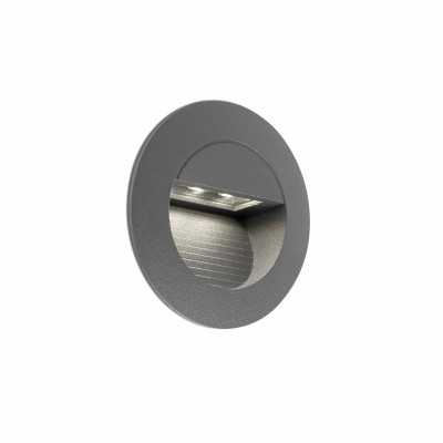 Wandleuchte aus Aluminium mit integrierter LED, grau, CASTRES