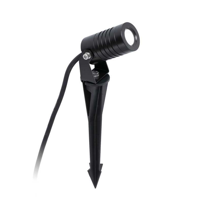 Wandleuchte aus Aluminium mit integrierter LED, mattschwarz, QUELMES