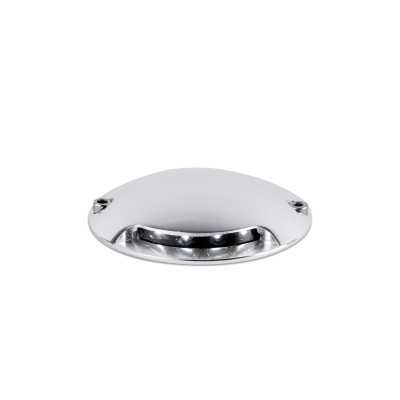 Stehleuchte aus Aluminium mit integrierter LED, gebuersteter Stahl, LIESLE
