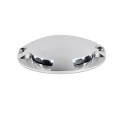Stehleuchte aus Aluminium mit integrierter LED, gebuersteter Stahl, CHITRAY