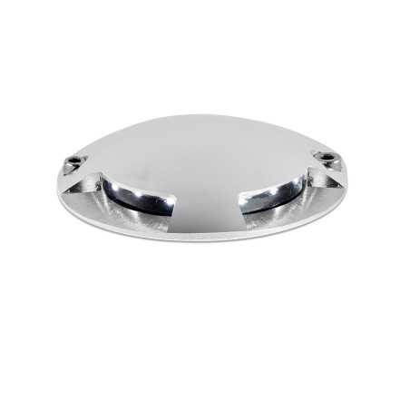 Stehleuchte aus Aluminium mit integrierter LED, gebuersteter Stahl, CHITRAY