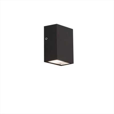 Wandleuchte aus Aluminium mit integrierter LED, grau, SEILLAC