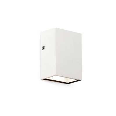 Wandleuchte aus Aluminium mit integrierter LED, mattweiss, RIVOLET